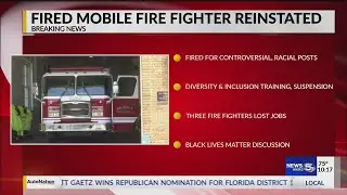 Mobile firefighter terminated over Black Lives Matter social media post to be reinstated