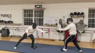 Blind fencing training at Ludus. Footwork and blade work drills. 