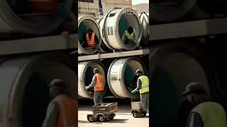 Mini Workers Build Ain Dubai | #Mini Workers #World Largest Ferris Wheel #Dubai Architecture