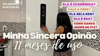 MINHA OPINIÃO SINCERA SOBRE A GELADEIRA ELECTROLUX IB55! 11 MESES DE USO - COMPREI E GANHEI R$400PIX
