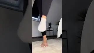 From Socks to Shine: Revealing My White Polished Toes ✨👣