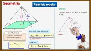 LA PIR&Aacute;MIDE REGULAR. #geometria  #geometriaespacial  #matematicas