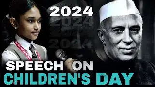 childrens day speech l Speech on childrens day in english 2024 with subtitles
