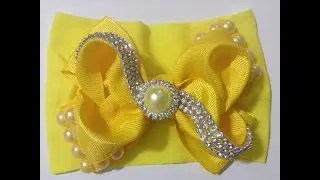 Bandita de moño pequeño decorado Video503.creacionesrosaisela