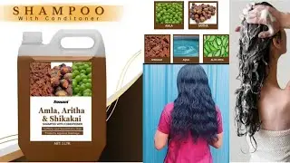 Amla, Aritha & Shikakai shampoo for Anti hairfall and Anti dandruff control/shampoo with conditioner
