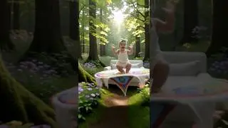 Magical adventure Rozalin in the woods #princess #ai #magical #viralvideo #babyshortscute
