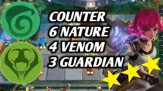 COUNTER NATURE SPIRIT + VENOM + GUARDIAN YANG LAGI BROKEN (COMMANDER HARPER SKILL 1 ) - MAGIC CHESS