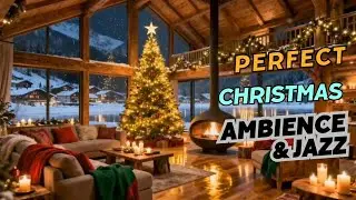 Fairytale Christmas Cabin Balcony ❄️ Cozy Lights & Magical Winter Night