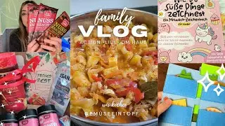 FamilyVlog • XL Lidl Haul🫑+ Action & DM 🛍️• lecker kochen 🍲• süße Geschenkideen für Kinder 🎁 Danke 🩷