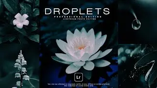 Special Water Droplets Photography Preset | Mobile Lightroom Presets DNG & XMP Free Download