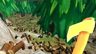 ゲームが壊れるまで木を34,057,340,958,340本伐採しまくるForest Hustle