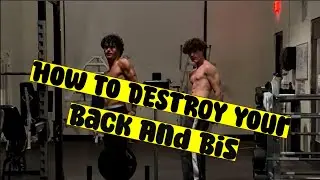 First Gym Vlog: BACK AND BI DESTRUCTION