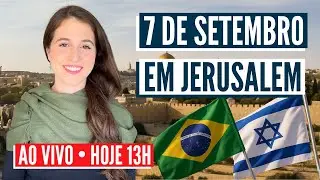 7 DE SETEMBRO AO VIVO DIRETO DE JERUSALÉM! Israel com Aline
