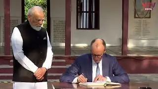 અમદાવાદ / PM મોદી જર્મન ચાન્સેલર ફ્રેડરિક મર્ઝ સાથે ગાંધી આશ્રમની મુલાકાતે | VTV Digitall