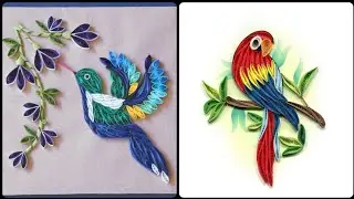 Top 5 Birds Quilling Ideas : Easy Paper Crafts !!