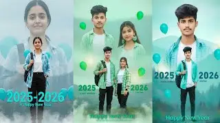 Happy New Year 2026 Photo Editing | Happy New Year Double Exposure Photo Editing | Ai Photo Editing