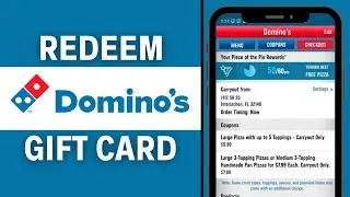 How to Redeem Domino's Gift Card ! (VERY EASY)