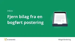 Fjern bilag fra bogf&oslash;rt postering