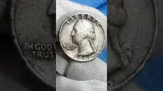 QUARTER DOLLAR 1966 AMRICA,error black eagle beautiful coin ery rare👉for look
