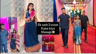 Ek sath 2 event kiya attend🤓🫰🏻||event||Dandiya||parisingh