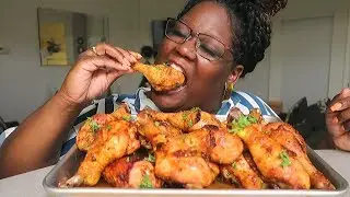 20 CHICKEN LEG CHALLENGE BY BLOVESLIFE 먹방 MUKBANG + RECIPE