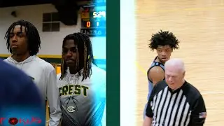 Hunter Huss (NC3A)  Vs. Crest (NC3A) | Freshman Jaleel Smith DROPS 41! | NC High School Basketball