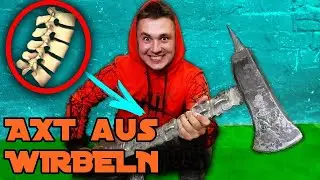 Axt aus Wirbeln selber gemacht - f&uuml;r den Fall der Apocalypse