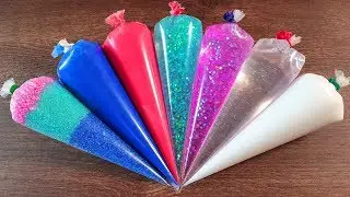Making Slime Piping Bags - Satisfying Crunchy Slime