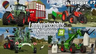 Eine spektakuläre GRASERNTE ins FELDSILO mit FENDT FAVORIT 824! 🌿🚜💨 | [LS25] - Timelapse #7