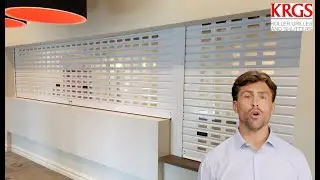 KRGS Series II Slotted Aluminium Roller Shutter &ndash; Sleek, Lightweight Shopfront Security