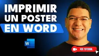 C&oacute;mo IMPRIMIR un POSTER de Word en VARIAS HOJAS - 🤔Imagen en grande💻
