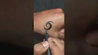How to make tribal tattoo with pen #shorts
