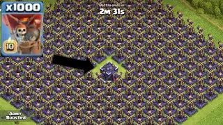max level monolith bass vs max level balloon | class of clans