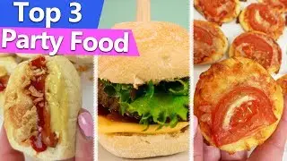 Miniatur Essen selber machen | Top 3 IDEEN | Kleiner Burger, Hot Dogs & Pizza | Party Food