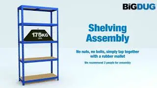 BiGDUG 3 Bay Boltless Shelving Mega Deal 3D Assembly