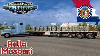 Rolla | Jelajah Missouri | Freightliner FLD 120 | Moza TSW | American Truck Simulator