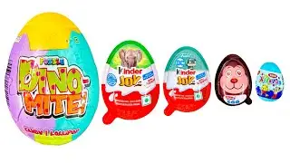 5 Different Surprise Eggs ASMR Unboxing | Kinder Joy 