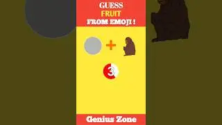 guess the fruit from emoji #emoji #emojipuzzle #emojichallenge #riddles #puzzle #gk #shorts #quiz