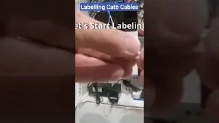 How To Label Cat6 Cables!