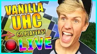 🔴 VANILLA UHC WITH 60 PLAYERS!? | MINECRAFT LIVESTREAM | COME PLAY!