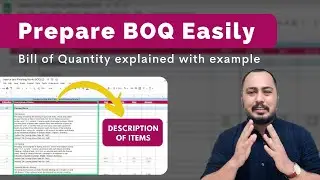 How to Prepare Construction BOQ Easily | Explained with Example