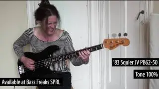 Squier JV 1983 'Black' Live Demo - BassFreaks.net