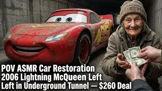 POV ASMR Car Restoration  2006 Lightning McQueen Left in Underground Tunnel &mdash; $260 Deal