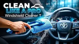 Interior Car Glass Cleaning Tool with 4 Reusable Pads