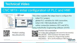 CNC MTX&ndash; initial configuration of PLC and HMI
