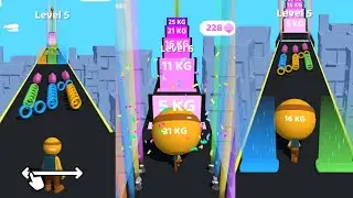 Big Head Man Run - All Levels 14 To 27 Gameplay Numbers Video Games