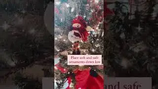 Baby vs. Christmas Tree: Hacks to Keep the Tree Up! #shorts