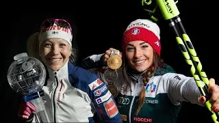 Dorothea Wierer and Kaisa M&auml;k&auml;r&auml;inen