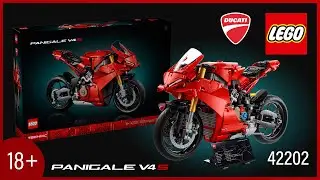 LEGO&reg; Technic&trade; Ducati Panigale V4 S Motorcycle (42202)[1603 pcs] Speed Build @TopBrickBuilder18plus