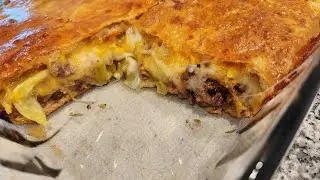 CHEEESY Easy Runza Casserole #runza #casseroles #easyrecipe  #foodreview
